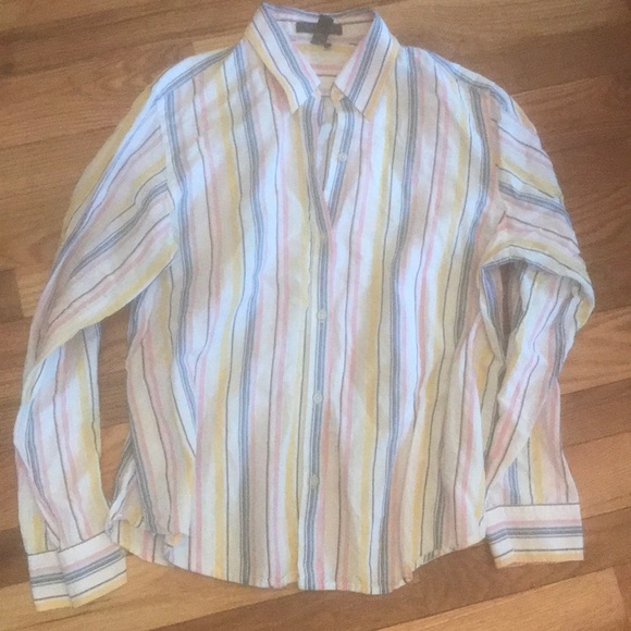 Lauren Ralph Lauren Tops - Lauren Ralph Lauren linen/cotton blend shirt sz L